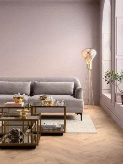 Soffbord Luigi - Set med 4 Bord i Mässing/Glas - KARE Design