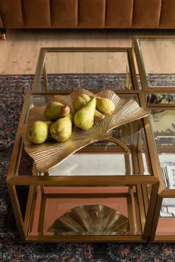 Soffbord Luigi - Set med 4 Bord i Mässing/Glas - KARE Design