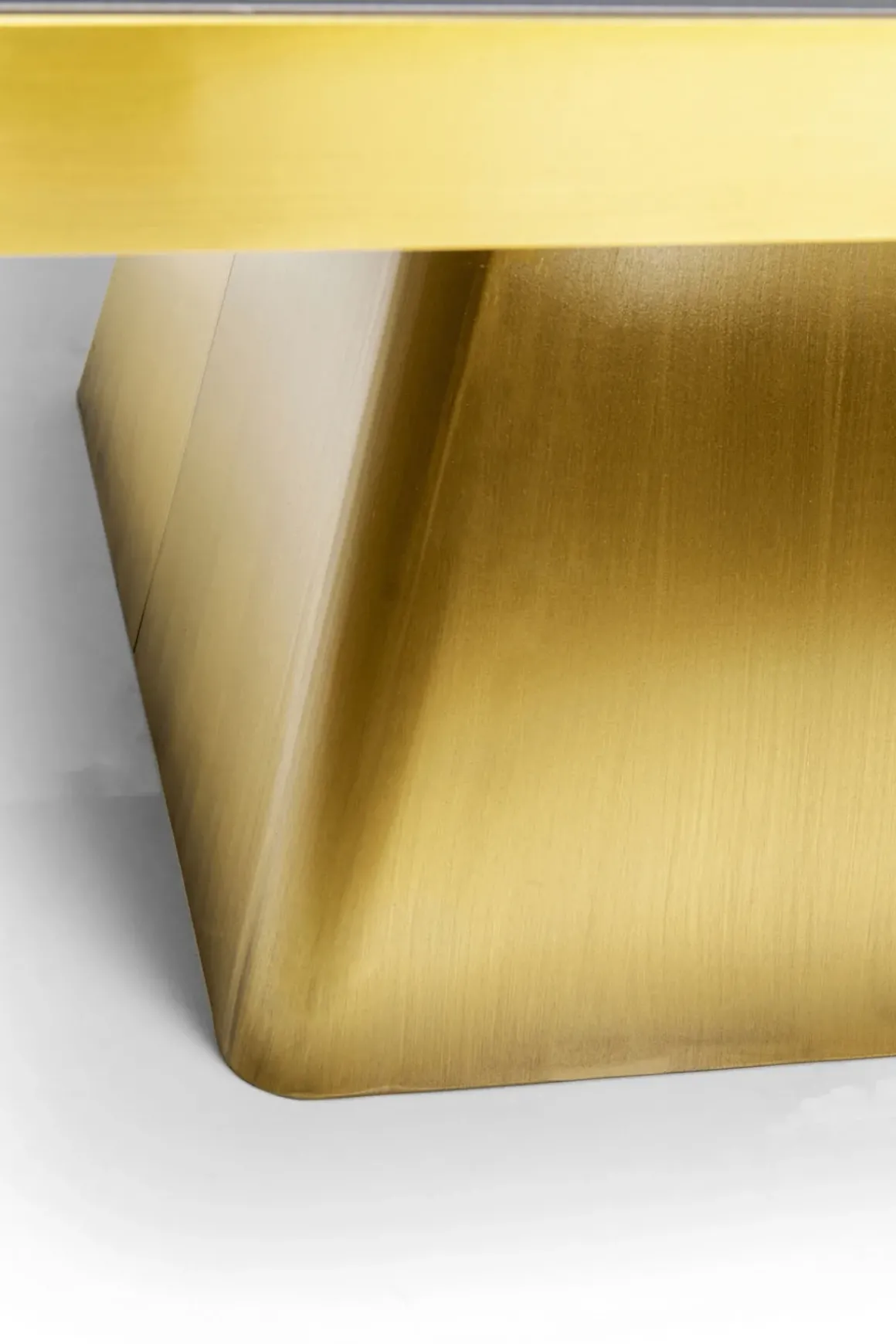 Soffbord Miler - Guld/Marmor, 80x80cm - KARE Design