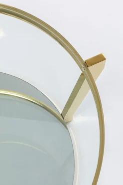 Soffbord Monocolo - Runt Bord i Glas/Guld, Ø90cm - KARE Design