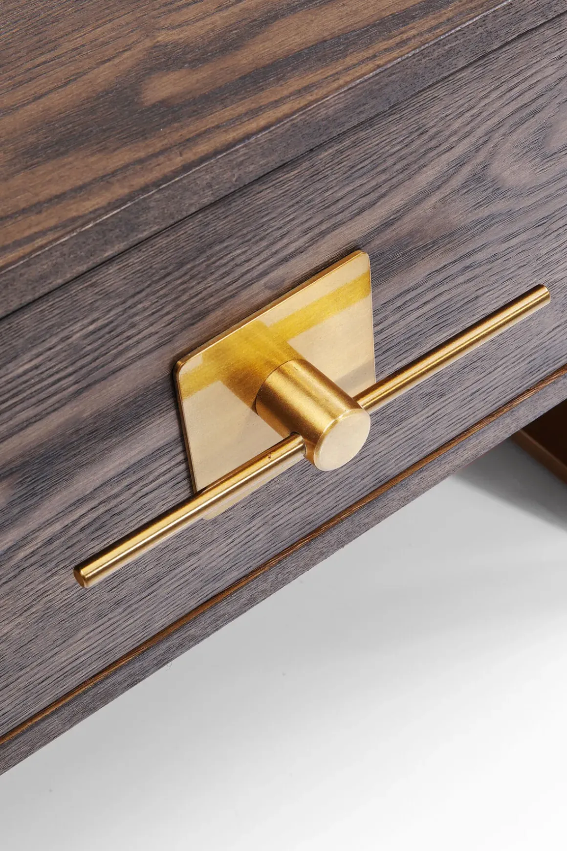 Soffbord Osaka - Mörkt Trä/Borstad Mässing - KARE Design
