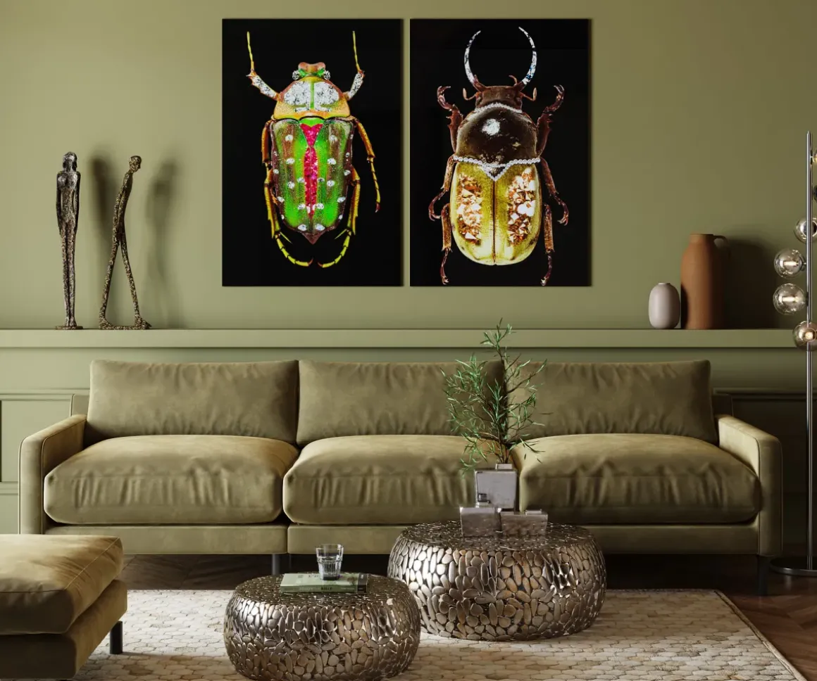 Soffbord Pebbles Deluxe - Set med 2 Bord i Silver - KARE Design