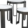 Soffbord Perelli - Set med 3 Sidobord - Svart - KARE Design