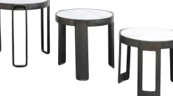 Soffbord Perelli - Set med 3 Sidobord - Svart - KARE Design