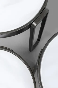 Soffbord Perelli - Set med 3 Sidobord - Svart - KARE Design