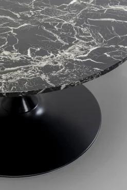 Soffbord Schickeria - Svart/Marmor Ø80cm - KARE Design