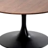 Soffbord Schickeria - Valnöt/Svart Ø80cm - KARE Design