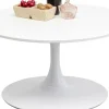 Soffbord Schickeria - Vit Ø80cm - KARE Design