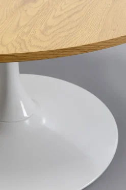 Soffbord Schickeria - Vit/Ek Ø80cm - KARE Design