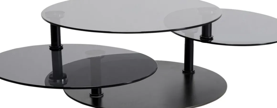 Soffbord Twist - Svart Ø90-170cm - KARE Design