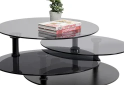 Soffbord Twist - Svart Ø90-170cm - KARE Design