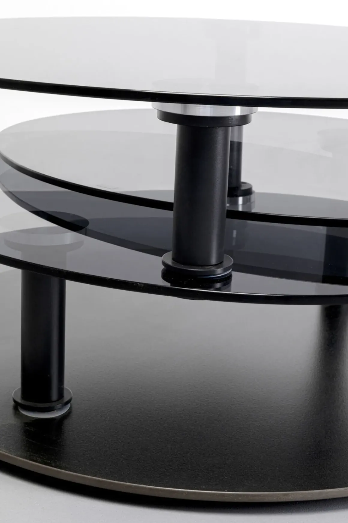 Soffbord Twist - Svart Ø90-170cm - KARE Design