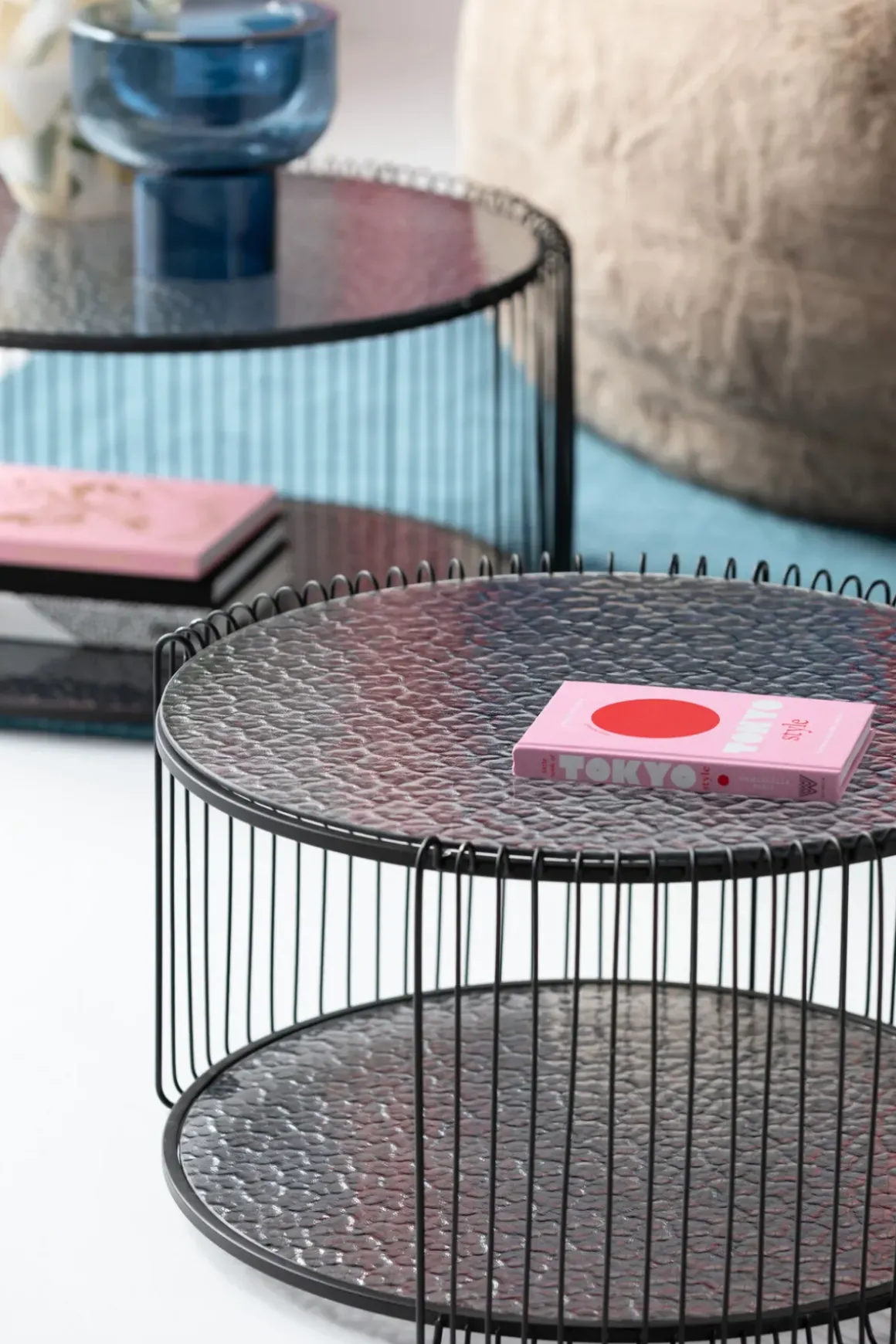 Soffbord Wire Double - Bubble Svart (2/Set) - KARE Design