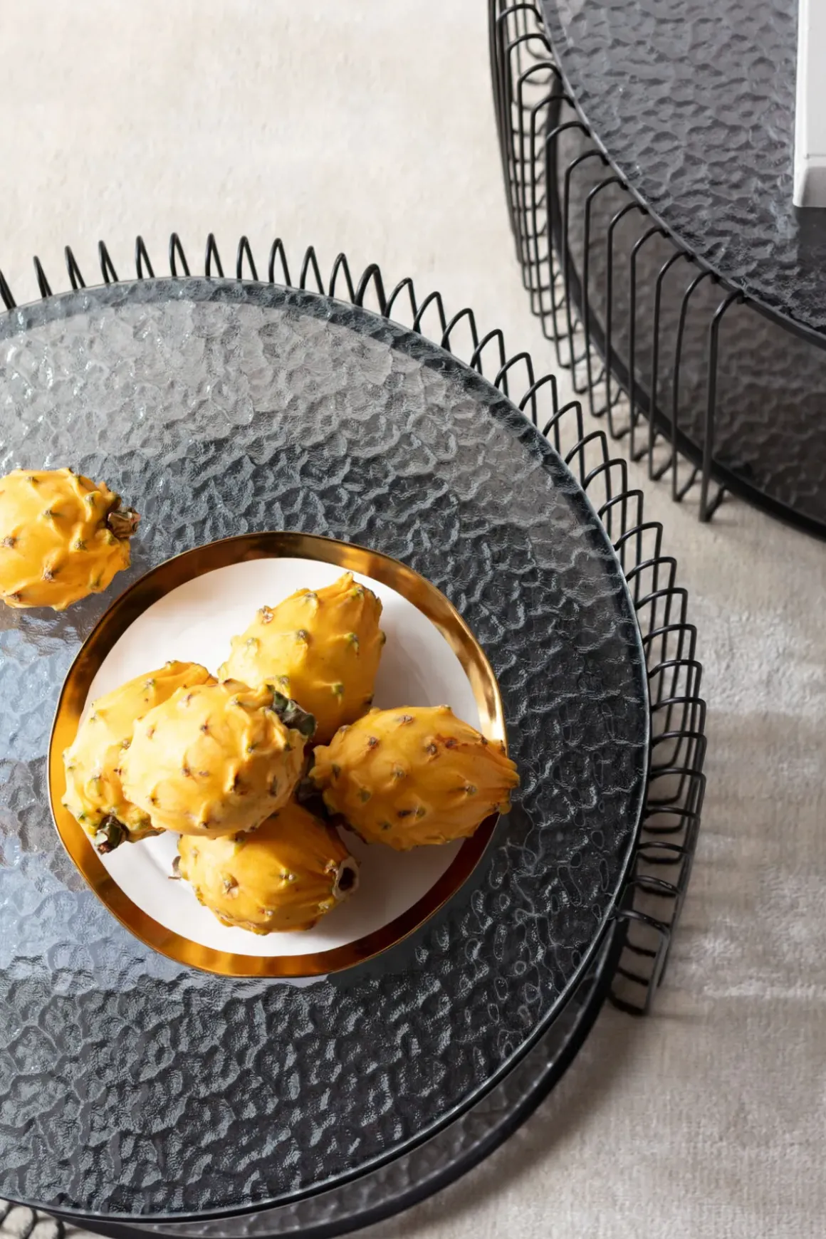Soffbord Wire Double - Bubble Svart (2/Set) - KARE Design