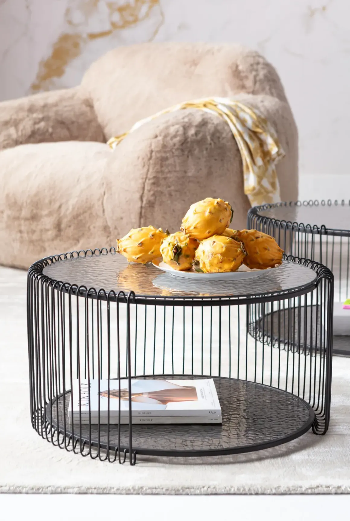 Soffbord Wire Double - Bubble Svart (2/Set) - KARE Design