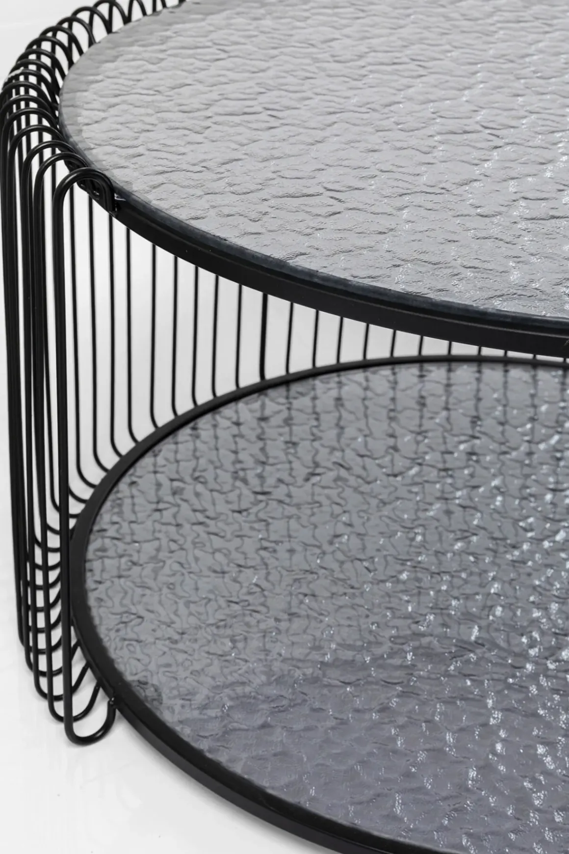 Soffbord Wire Double - Bubble Svart (2/Set) - KARE Design