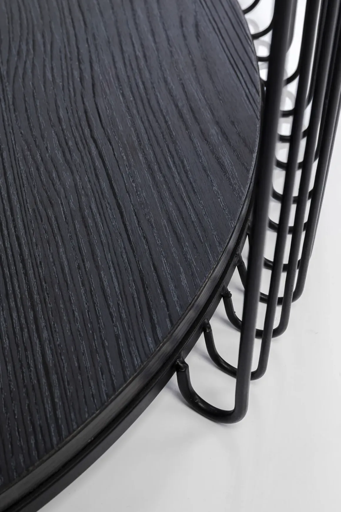 Soffbord Wire Double - Svar Trä (2/Set) - KARE Design