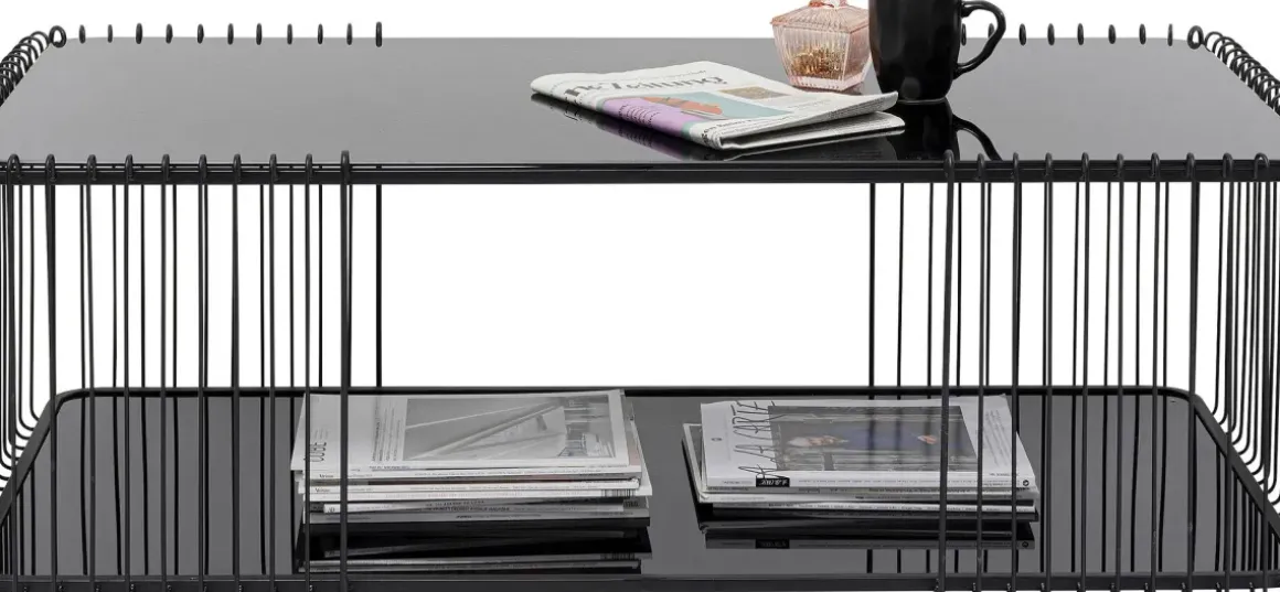 Soffbord Wire Double - Svart, 120x60cm - KARE Design