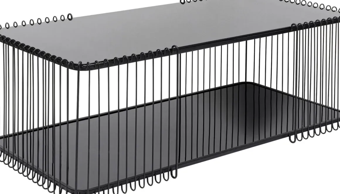 Soffbord Wire Double - Svart, 120x60cm - KARE Design