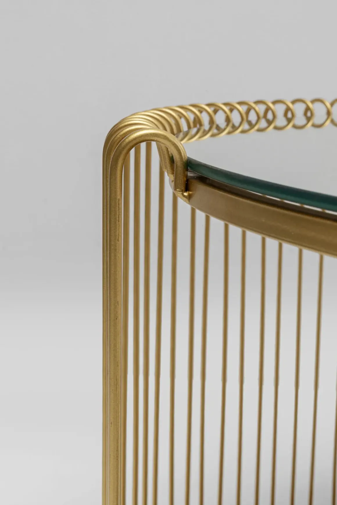 Soffbord Wire - Mässing, (2/Set) - KARE Design