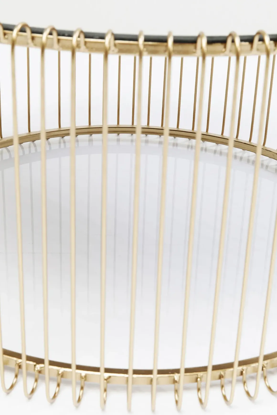 Soffbord Wire Rund - Set med 2 Bord Mässing/Spegelglas, Ø69/60cm - KARE Design