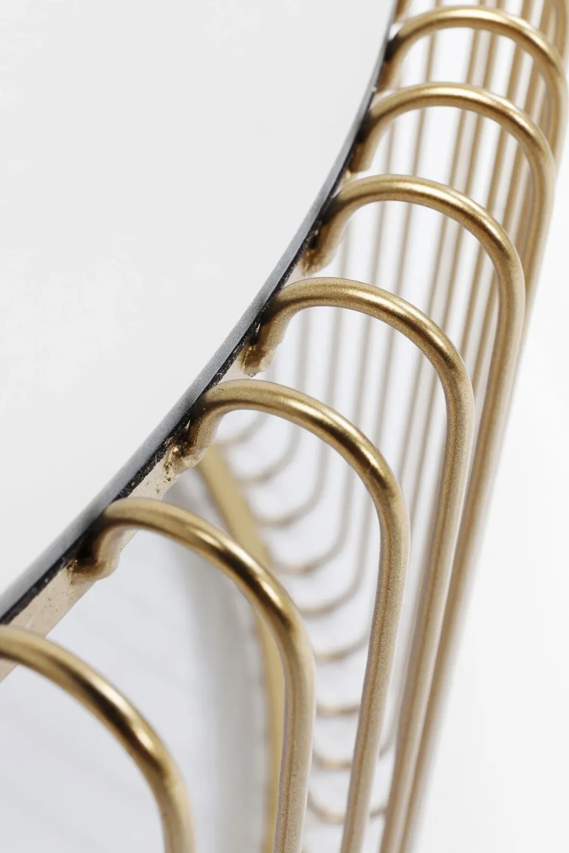Soffbord Wire Rund - Set med 2 Bord Mässing/Spegelglas, Ø69/60cm - KARE Design
