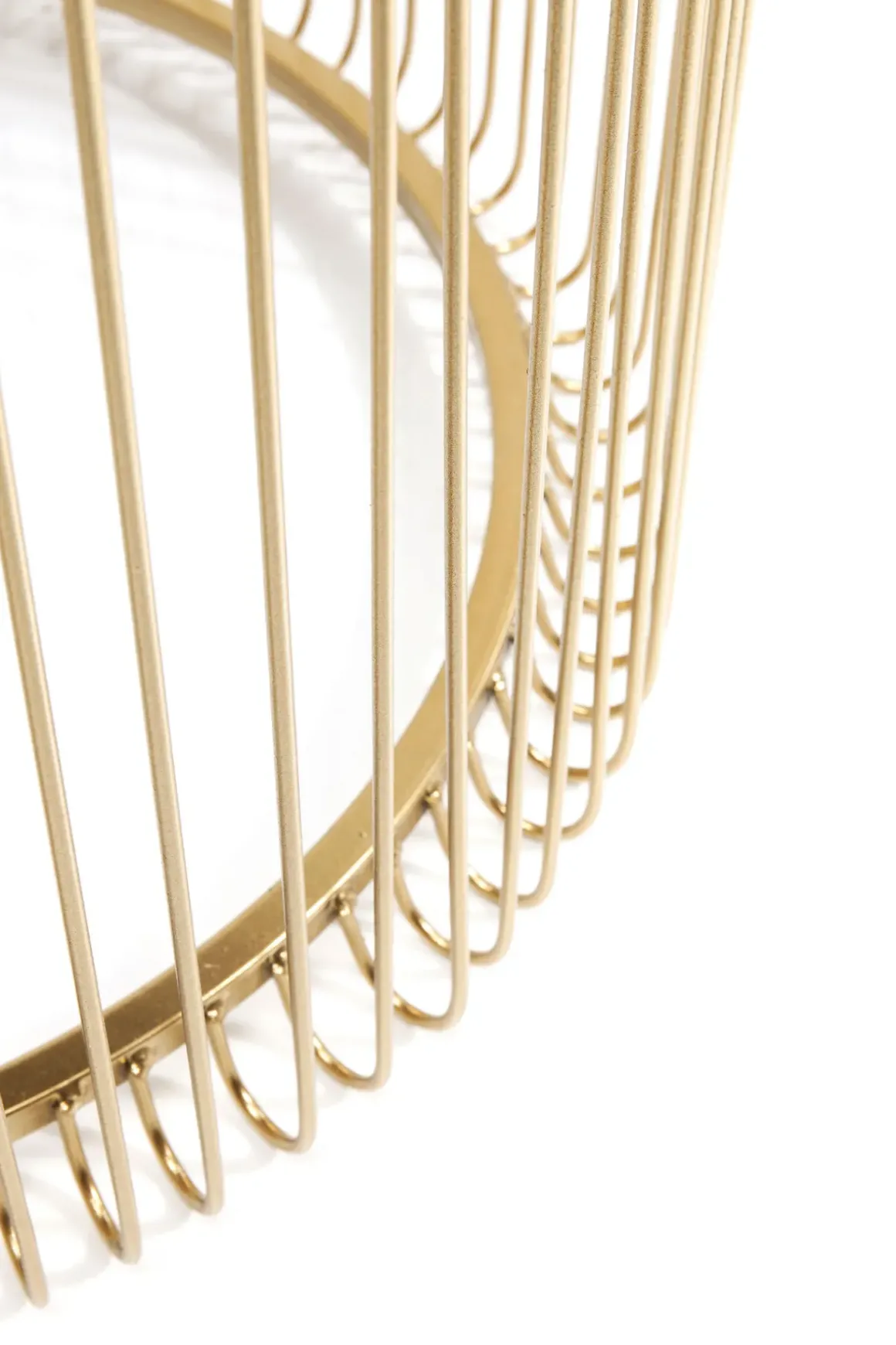 Soffbord Wire - Set med 2 Sidobord i Mässing/Spegelglas, Ø44/32,5cm - KARE Design