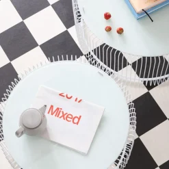 Soffbord Wire - Set med 2 Vita Bord/Vittglas, Ø69/60cm - KARE Design