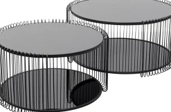 Soffbord Wire - Svart, (2/Set) - KARE Design