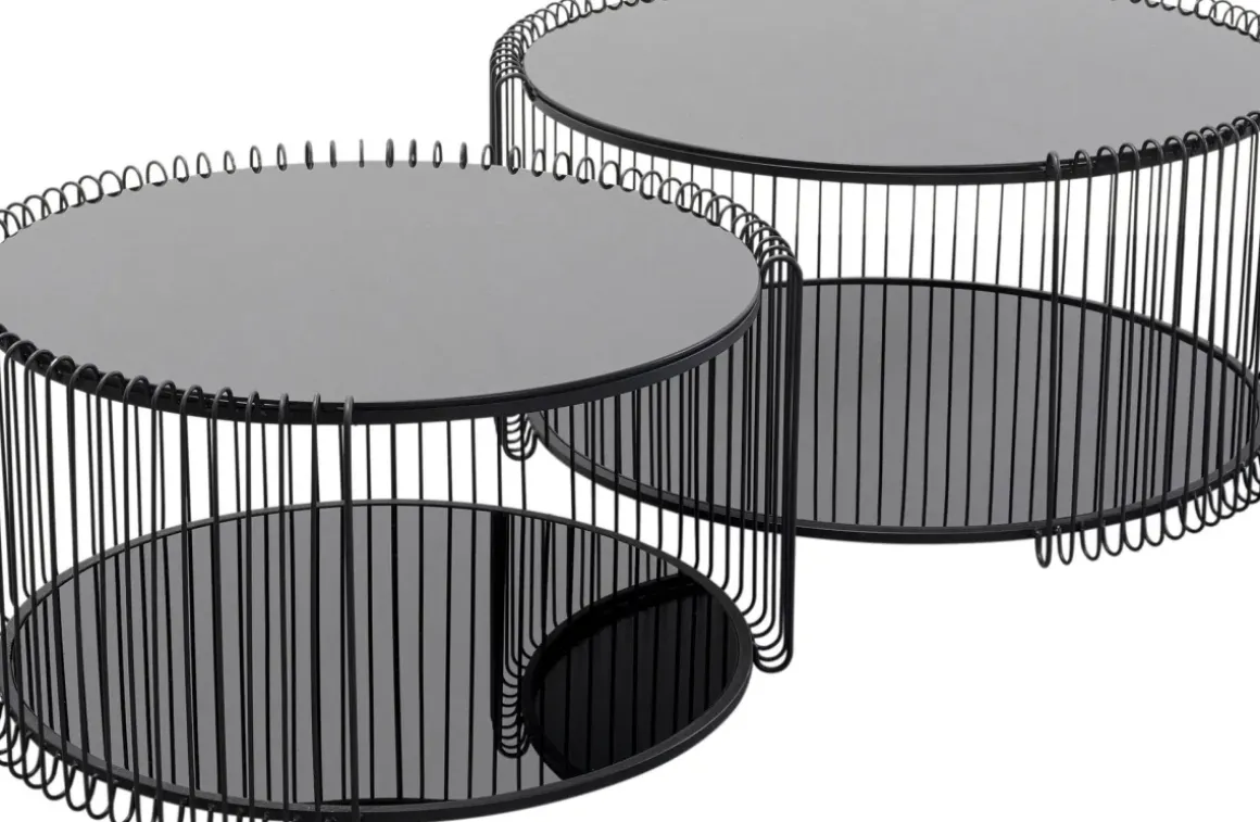 Soffbord Wire - Svart, (2/Set) - KARE Design