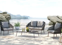 Soffgrupp Trädgård Elba Grey Quattro - Grå, (4/part) - KARE Design
