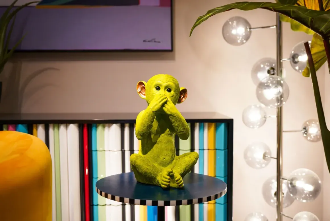 Sparbössa Monkey Iwazaru Lime - KARE Design