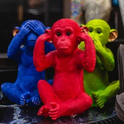 Sparbössa Monkey Mizaru Blå - KARE Design
