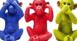 Sparbössa Monkey Mizaru Blå - KARE Design