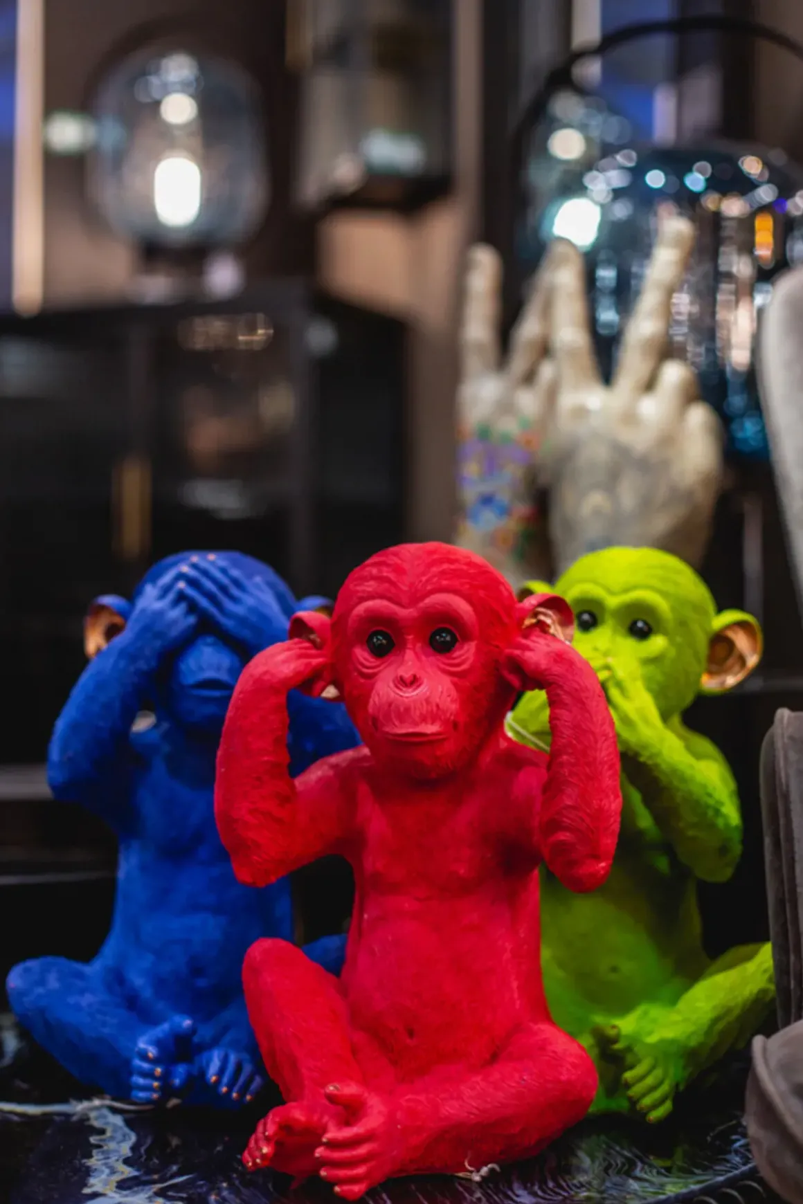 Sparbössa Monkey Mizaru Blå - KARE Design