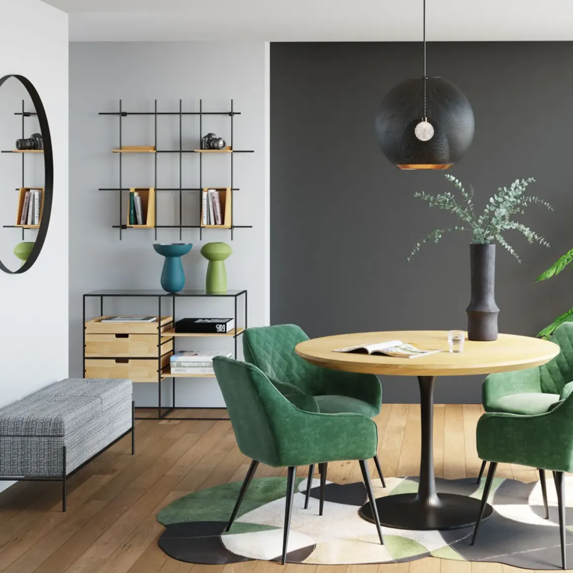 Spegel Bella Round Ø100cm - KARE Design