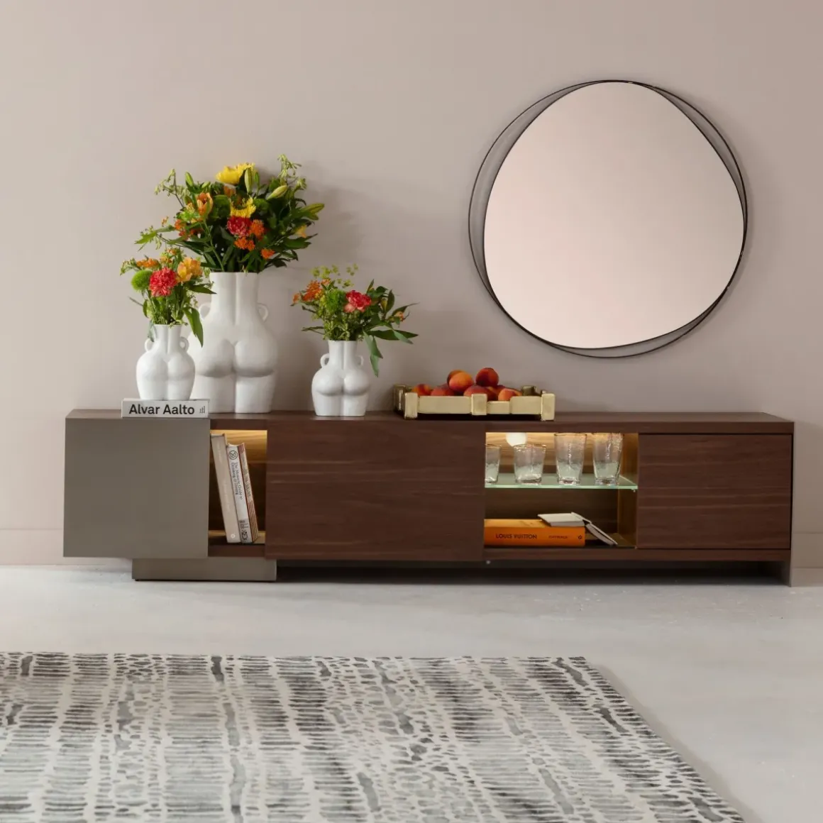 Spegel Bonita - Svart, Ø80cm - KARE Design