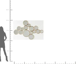 Spegel Bubbles - Mässing, 93x138cm - KARE Design