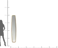 Spegel Clip Mässing 32x177cm - KARE Design
