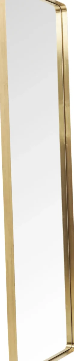 Spegel Curve - Ram i Borsstad Mässing, 200x70cm - KARE Design