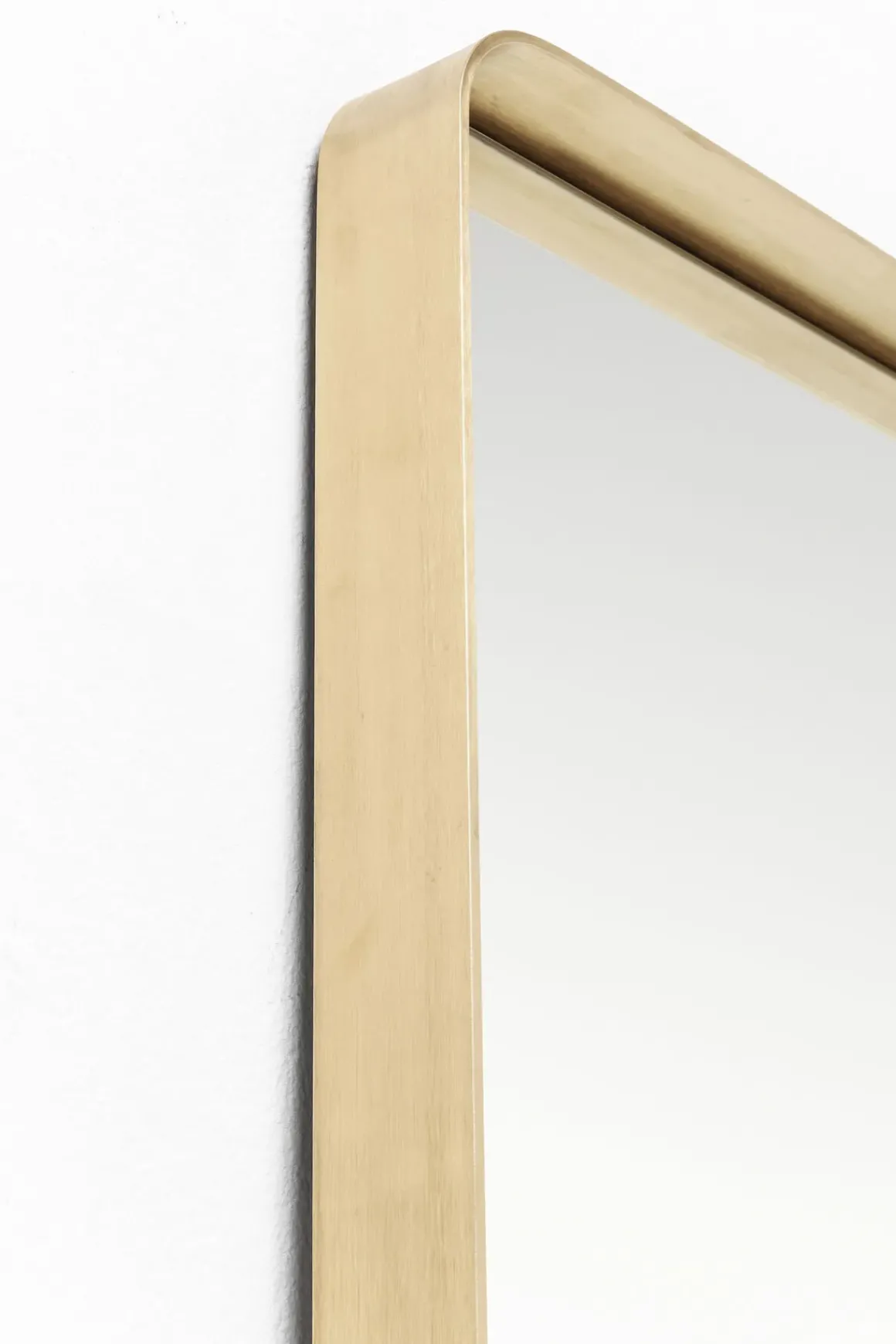 Spegel Curve - Ram i Borsstad Mässing, 200x70cm - KARE Design