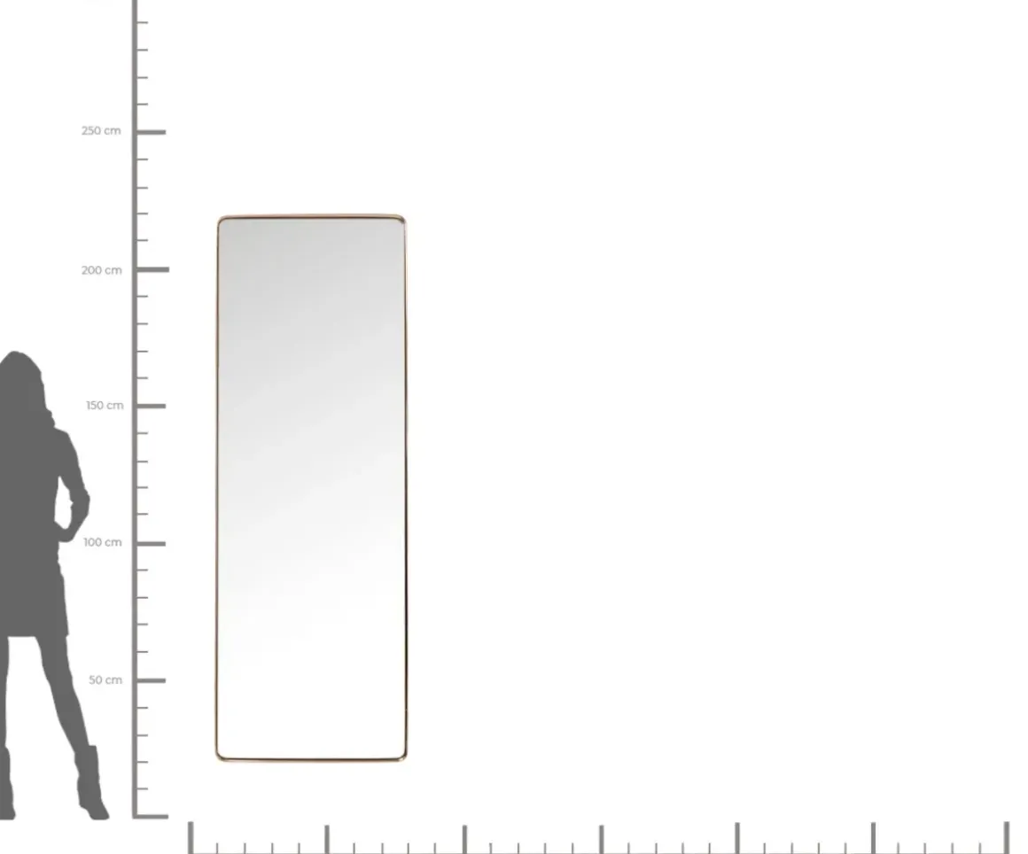 Spegel Curve Rectangular Koppar 70x200cm - KARE Design