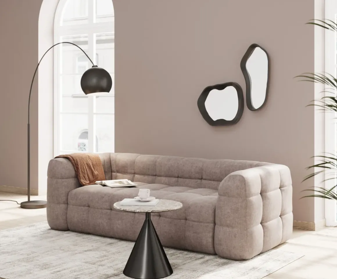 Spegel Dynamic - Svart, 61x29cm - KARE Design