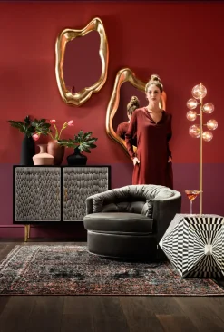 Spegel Hologram Guld 68x117cm - KARE Design