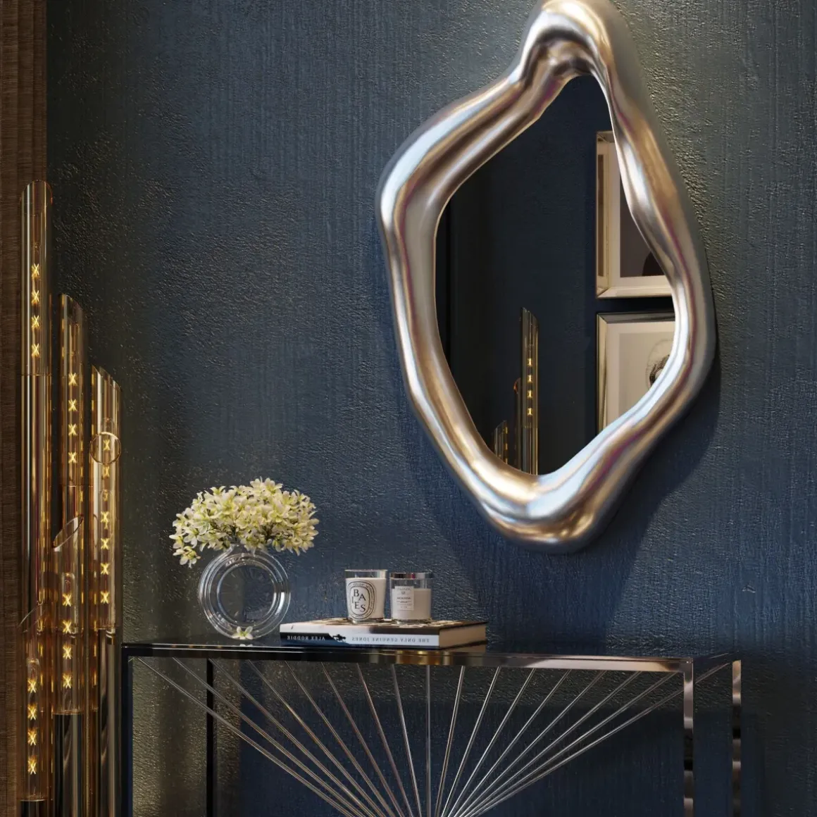 Spegel Hologram Silver, 119x76 - KARE Design
