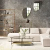 Spegel Jetset Guld - Trekantig Spegel, 83x56cm - KARE Design