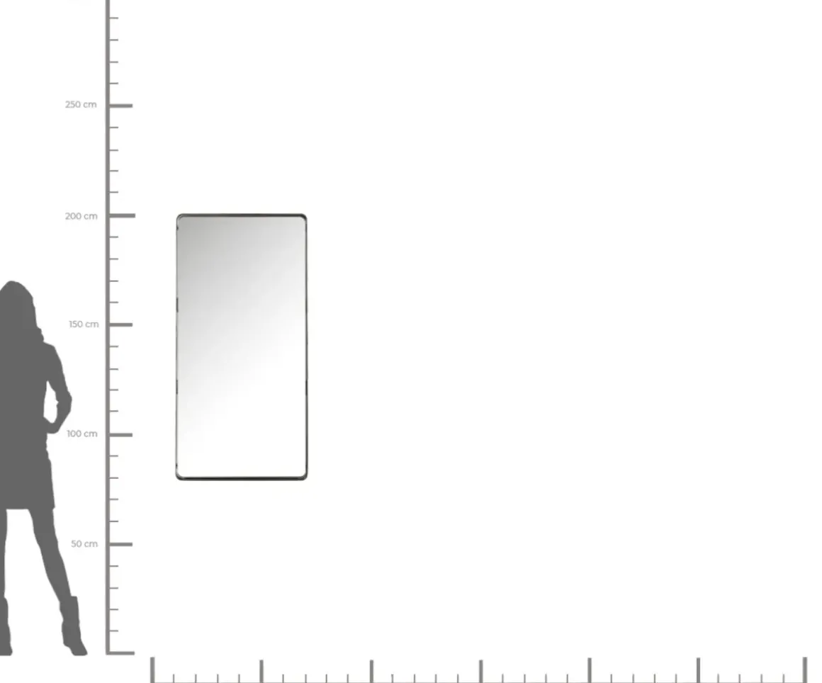 Spegel Ombra Soft Svart 120x60cm - KARE Design