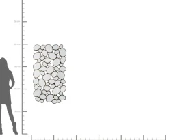 Spegel Water Drops - Koppar, 135x78cm - KARE Design
