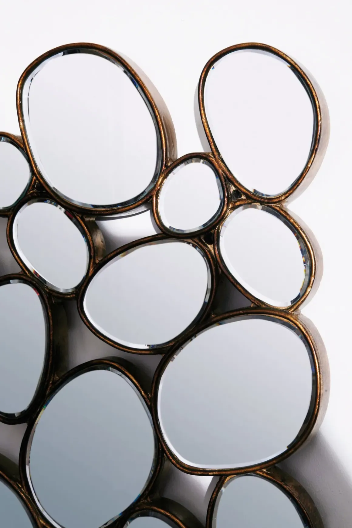 Spegel Water Drops - Koppar, 135x78cm - KARE Design