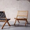 Stol Copacabana - Ihopfällbar Loungefåtölj Trä - KARE Design